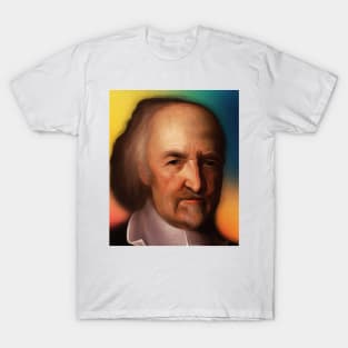 Thomas Hobbes Portrait | Thomas Hobbes Artwork T-Shirt